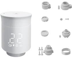 Slimme Radiatorthermostaat - Thermostatische Kraan - Energie Besparen - Past op 98% - M30 x 1.5 mm - Wit