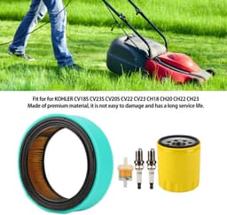 Dailygoods- Luchtfilter Revisieset - Geschikt voor KOHLER CV18S/CV23S/CV20S/CH22/CH23 - Inclusief Brandstoffilter/Bougie/Oliefilter - Stabiele Prestaties - Materiaal: IJzer/Rubber - Grasmaaieronderdelen — thumbnail 5