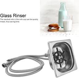Glazen Wasmachine - Beker Reiniger - Snel Koppen Spoelen - Automatische Spray - 17.6 cm Lengte - Roestvrij Staal — thumbnail 3