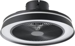 EGLO Vallonia Plafondventilator met lamp - Ø 48 cm - 3 snelheden - Instelbaar RGB en wit licht - Dimbaar - DC energy saving - Zwart — thumbnail 3