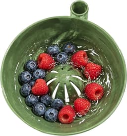Fruit Wasmachine - Berry Kom - Keuken Voorbereiding - Zelf Roterend - 16.8 cm - Lichtgroen — thumbnail 1