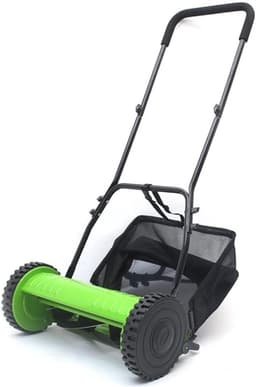 Handmatige Grasmaaier - Loopmaaier Duwmaaier - Gazon Onderhoud - Stil en Schoon - 30 cm Snijbreedte - Grijs — thumbnail 1