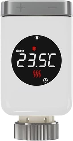 Slimme Thermostaatkop - Radiatorkraan Actuator - Verwarming Regelen - Wifi Afstandsbediening - M30x1.5mm - Wit — thumbnail 1