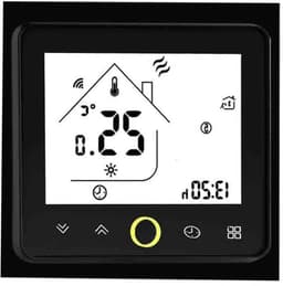 Slimme Thermostaatkraan - Radiatorregelaar Verwarming - Comfortabele Temperatuur - Wekelijks Programmeerbaar - 24V - Zwart — thumbnail 1