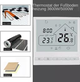 Digitale Thermostaat - Slimme Regelaar - Vloerverwarming Bediening - 5-2 Dagen Programmering - 10 x 5 x 5 cm - Wit — thumbnail 5