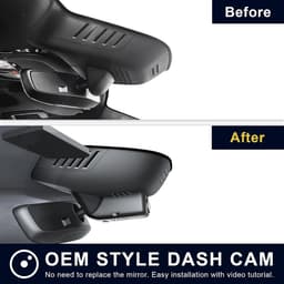 Dashcam voor auto - Zwart - Geschikt voor Volvo XC90 2023-2026 - 4K Voor- en 1080P Achtercamera - Met WiFi en G-sensor — thumbnail 3