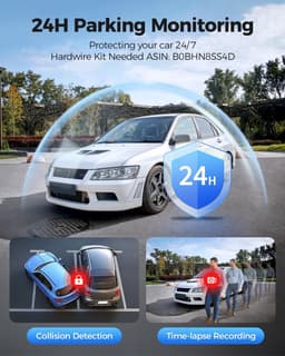 Dashcam voor auto - Zwart - 4K Front en 1080p Achtercamera - WiFi GPS met ADAS en Nachtzicht - Voor Veilig Rijden — thumbnail 5