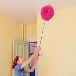 Stofwisser - Plumeau Verenwisser - Huishoudelijk Schoonmaken - Intrekbaar Ontwerp - 33-80 cm - Rood — thumbnail 3