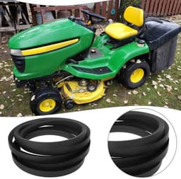 Dailygoods- Aandrijfriem Rubber - Compatibel met John Deere LT150/LT160/LT170/LT180 - Slijtvast - Hoge temperatuur weerstand - 1 stuk - Zwart - Grasmaaier Riem — thumbnail 2