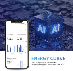 Intelligente thermostaat - Wifi thermostaat - Vloerverwarming regelen - AI Smart Learning - 88 x 88 mm - Wit en zwart — thumbnail 5
