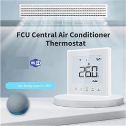 Slimme Thermostaat - Wifi Thermostaat - Klimaat Regelen - 4-Leiding Systeem - 2.8 Inch Scherm - Wit — thumbnail 4