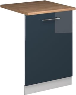 Vaatwasserfront - Keukenpaneel - Keuken Inrichten - Soft-close scharnieren - 60 cm breed - Donkerblauw hoogglans — thumbnail 1