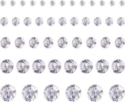 Set van 376 facet geslepen heldere zirconia stenen in 2mm tot 6mm voor nail art en sieraden maken, met diverse formaten voor creatieve toepassingen — thumbnail 1