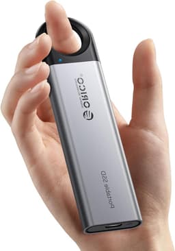 Externe SSD - Draagbare Harde Schijf - Bestanden Opslaan - Snelle Overdrachtssnelheden - 256 GB - Grijs — thumbnail 1