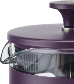 La Cafetière - Pisa Cafetière - Borosilicaatglas - RVS - Houten Handvat - Paars - 8 Kops - 1L — thumbnail 2