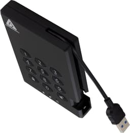 Externe Harde Schijf - Draagbare Opslag - Veilige Data Opslag - Hardware Encryptie - 500GB - Zwart — thumbnail 4