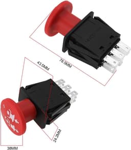 Dailygoods - PTO-schakelaar - Drukknop - Betrouwbaar en duurzaam - Geschikt voor grasmaaier - Noodstopfunctie - Eenvoudige installatie - Compatibel me... — thumbnail 5