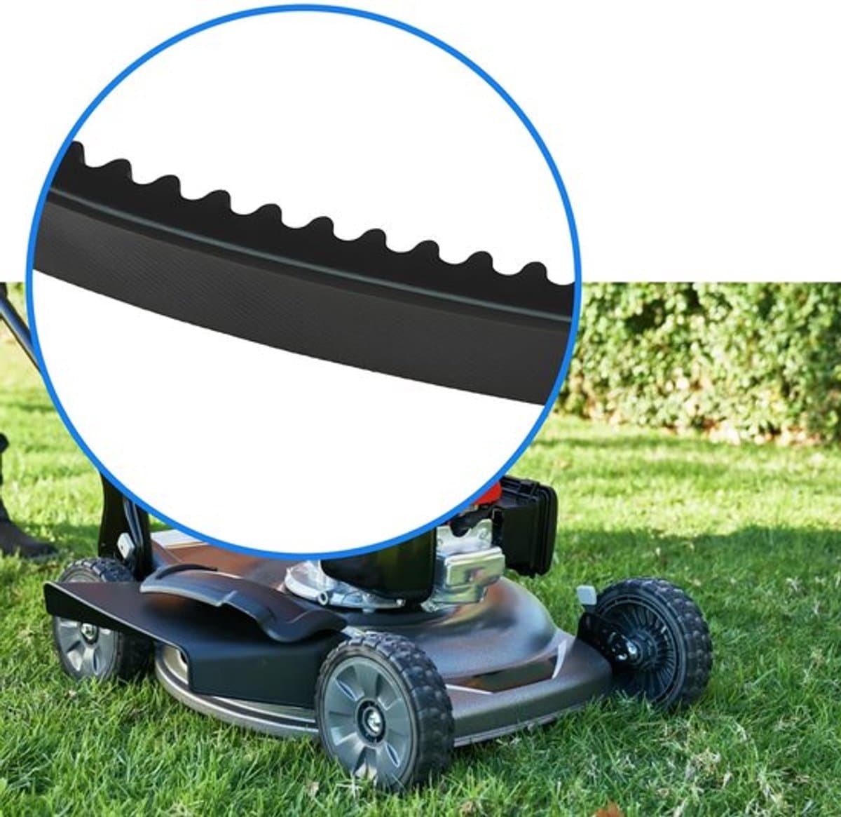 Grasmaaier V-riem 48175 - Tanden - Rubber - 700x13x9.5mm - Duurzaam - Betrouwbare krachtoverbrenging — afbeelding 1