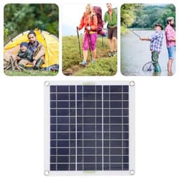 200W zonnepaneelset, efficiënte zonne-energieopwekking, veelzijdig en draagbaar, meerdere oplaadopties, blauwe controller OBD-stekker, snel opladen voor kamperen — thumbnail 5