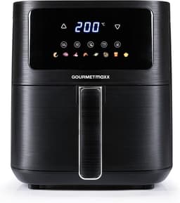 Heteluchtfriteuse - Airfryer Mini Oven - Vetarm Koken - 6 Functies 8 Programma's - 45 Liter - Mat Zwart — thumbnail 2