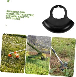 Grasvanger Schild - Grasbeschermer Maaier - Gazon Onderhoud - Universeel Toepasbaar - 15 x 13.5 x 3 cm - Zwart — thumbnail 4