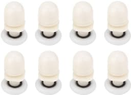 8-delige Kunststof Schuifdeurwiel, Schuifdeurrollen vervanging voor Badkamer Glazen Deur met Eenvoudige Installatie (25mm) — thumbnail 1