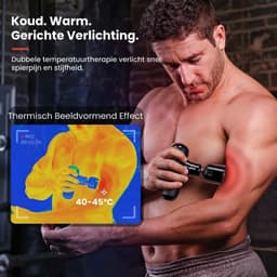 VALI® Massagengun - Massage Pistool - Massage Gun - Zwart - 14cm x 11cm x 3cm — thumbnail 3
