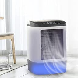 Draagbare airconditioner - 3 windsnelheden - USB oplaadbaar - stille en snelle verdampingskoeling - persoonlijke airconditioner met luchtbevochtiger voor thuis - kantoor - slaapkamer - reizen en kamperen. — thumbnail 5