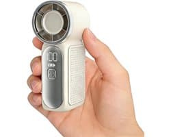 LISM-Mini handventilator, 16900 toeren per minuut, hoge snelheid, een onmisbaar item Geschikt voor de zomer, met led-display, USB-oplaadfunctie, met snoer Geschikt voor het aanbrengen van make-up, op reis, buitengebruik en als cadeau.