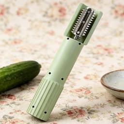Keukenrasp Automatisch - Groente Versnipperaar - Maaltijden Bereiden - Draadloze Draagbare Keukenoplossing - 24.5 cm - Groen — thumbnail 5