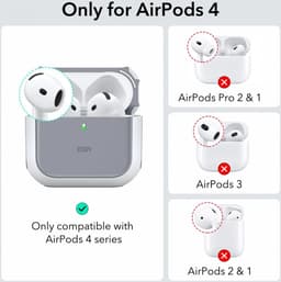 ESR Halolock Orbit Hybrid Hoes Geschikt Voor AirPods 4 (AirPods 4e Generatie) (2024) Magsafe Blauw — thumbnail 5