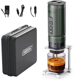 Draagbare espressomachine - Mini koffiemachine - 100 ml - Koffiezetapparaat - Voor Camping, Auto & Reizen - Groen — thumbnail 2
