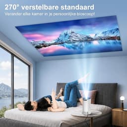 LNMsolutions® Mini Beamer - Beamer - Projector - Wit - 11cm x 11cm x 17cm — thumbnail 5