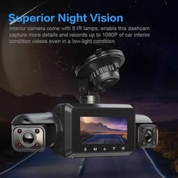 Dashcam 4 Lens - Auto Camera DVR - Veilig Rijden - 360 Graden Opname - Full HD 1080P - Zwart — thumbnail 2