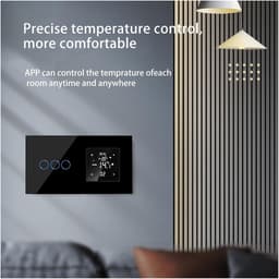 Slimme Thermostaat - Temperatuur Controller - Vloerverwarming Regelen - App Bediening - 2gang - Grijs — thumbnail 3