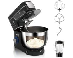 Keukenmixer - Bakmachine - Bakken en Koken - 1400W Krachtige Motor - 10 Liter Kom - Zwart