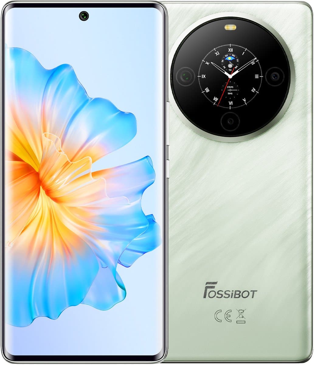FOSSiBOT S3 PRO Smartphone - Dual SIM - 6GB RAM - 128 GB ROM - 5000mAh - 6,67 inch HD+ AMOLED Scherm -Android 14- GPS,NFC,Face ID,OTG -groen — afbeelding 1