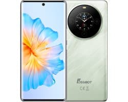 FOSSiBOT S3 PRO Smartphone - Dual SIM - 6GB RAM - 128 GB ROM - 5000mAh - 6,67 inch HD+ AMOLED Scherm -Android 14- GPS,NFC,Face ID,OTG -groen