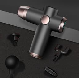 Oneay Massagepistool, massageapparaat voor nek, schouders en rug met 22 snelheden, LED-touchscreen, diepweefselmassage, 4 massagekoppen voor sport/fitness/herstel. — thumbnail 4