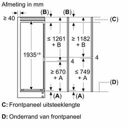 Bosch KIS77AFE0 -1 Serie 6 Inbouw Koel-vriescombinatie+ 3 Jaar Gratis Extra Garantie — thumbnail 5