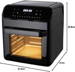 Core® Heteluchtoven - Oven - Airfryer Oven - Zwart - ‎38cm x 31cm x 36cm — thumbnail 2