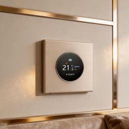 Slimme Thermostaat - Temperatuurregelaar Huis - Comfortabel Wonen - WiFi Bediening - 86x86 mm - Zwart — thumbnail 5