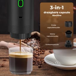 YOR® Draagbare Koffiemachine - Blender To Go - Draagbare Blender - Groen - 9cm x 9cm x 27cm — thumbnail 4