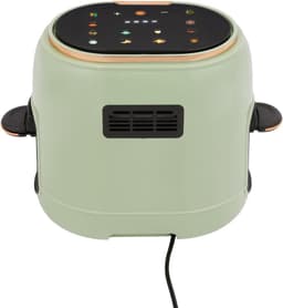 Heteluchtfriteuse Glazen Mand - Airfryer Touchscreen - Gezond Koken - Zichtbare Kookmand - 4 Liter - Groen Zwart — thumbnail 5