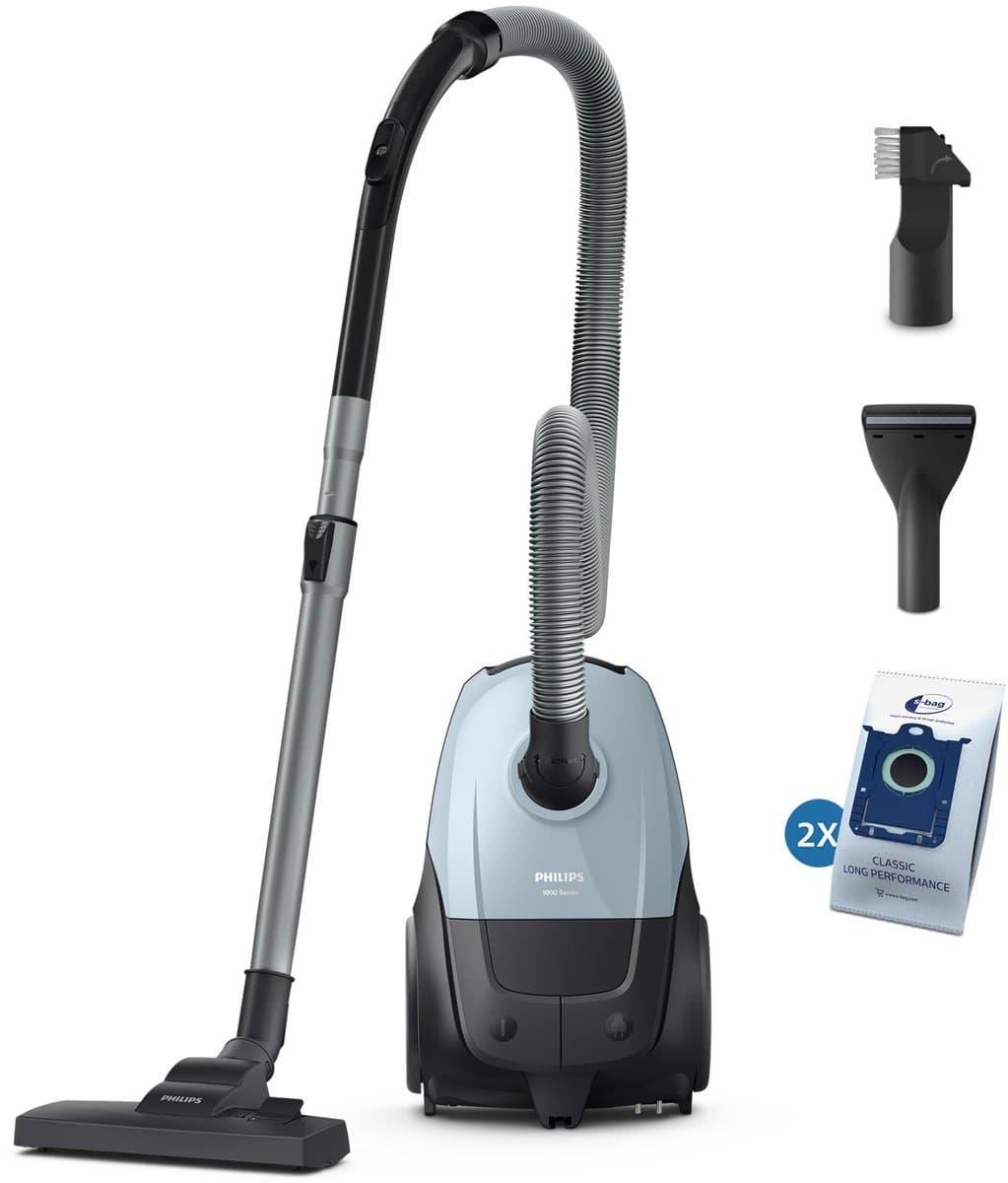 PHILIPS 1000-serie XD1142/10 Stofzuiger met zak Lichtblauw — afbeelding 1