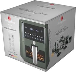 Heteluchtfriteuse Digitaal - Airfryer XL - Gezonde Maaltijden Bereiden - XXL 8 Liter Inhoud - 1650 Watt - Matgroen — thumbnail 2