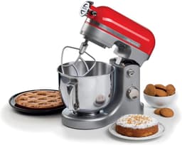 Planeetmenger - Keukenmachine - Zelf bakken - 11 snelheden - 5.5 liter kom - Rood — thumbnail 3
