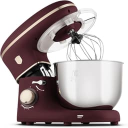Keukenmachine - Mixer Kom - Bakken En Koken - Stille Werking - 6 Liter Kom - Bordeauxrood Mat — thumbnail 1
