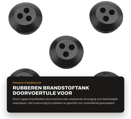 Dailygoods- Doorvoertule 3-gaats - Brandstoftank Doorvoer - Vervangingen Grasmaaier - Rubber - Gatdiameter 5 mm - Compatibel met Echo Modellen — thumbnail 5
