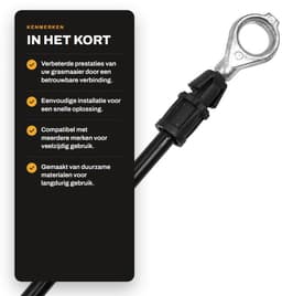 Dailygoods- Trekkoord voor Grasmaaier - Uittrekbare Sleutelhanger - Koord - Trekkoord Lichtschakelaar - Trekkoord Badgehouder - Binnendraadlengte 75 inch - Koppelingskabel — thumbnail 2